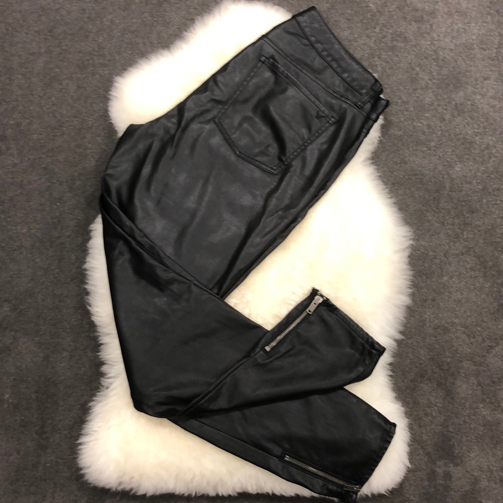 American Eagle Faux Leather Jeggings